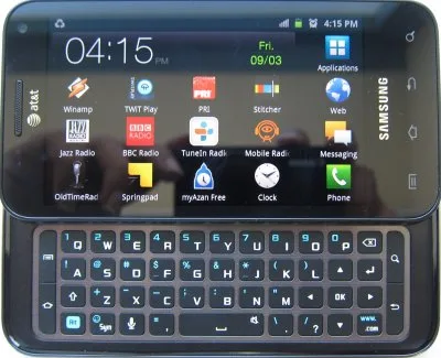 Samsung Captivate Glide smartphone